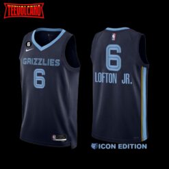 Memphis Grizzlies Kenneth Lofton Jr. 2022-23 Navy Icon Edition Jersey