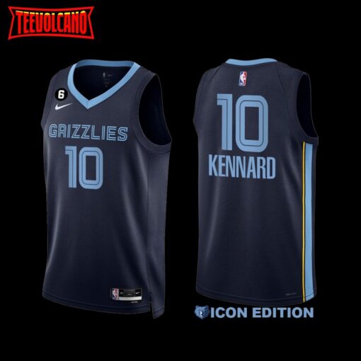 Memphis Grizzlies Luke Kennard 2022-23 Icon Edition Jersey Navy