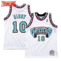 Memphis Grizzlies Mike Bibby White Throwback Jersey