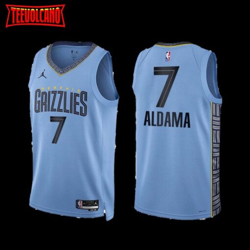 Memphis Grizzlies Santi Aldama 2022-23 Blue Statement Edition Jersey