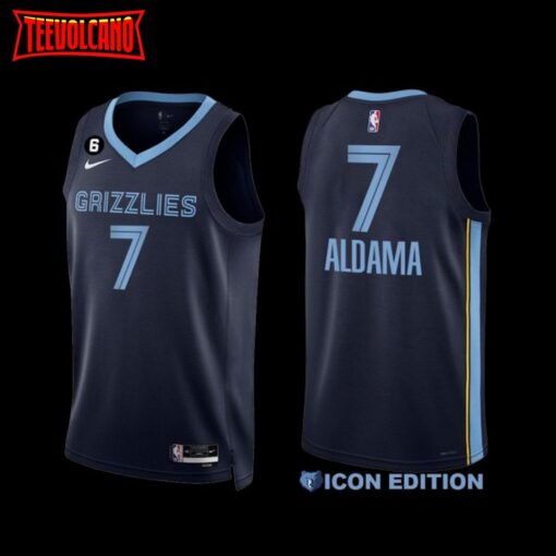 Memphis Grizzlies Santi Aldama 2022-23 Navy Icon Edition Jersey