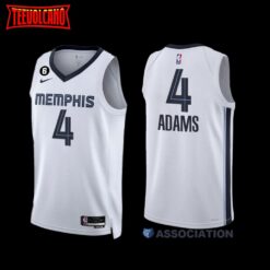 Memphis Grizzlies Steven Adams 2022-23 Association Edition Jersey White