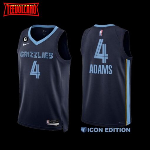 Memphis Grizzlies Steven Adams 2022-23 Navy Icon Edition Jersey