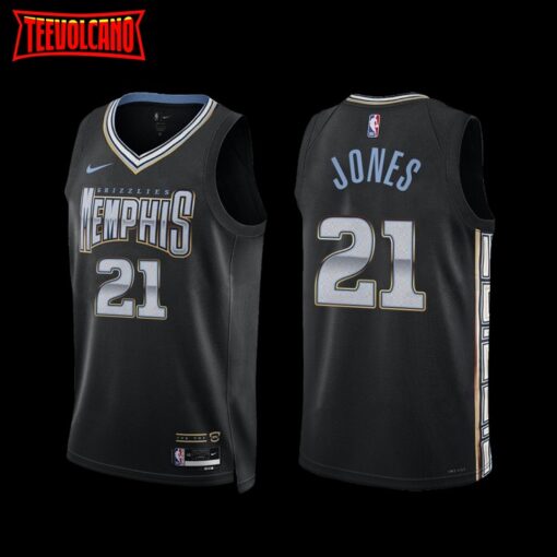 Memphis Grizzlies Tyus Jones 2022-23 City Edition Jersey Black