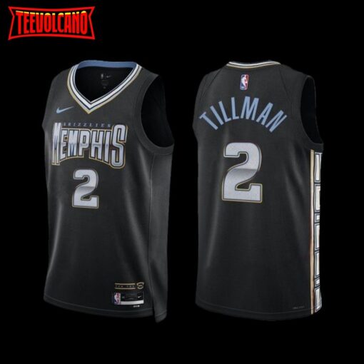 Memphis Grizzlies Xavier Tillman 2022-23 City Edition Jersey Black