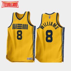 Memphis Grizzlies Ziaire Williams 2022-23 Earned Edition Jersey Gold