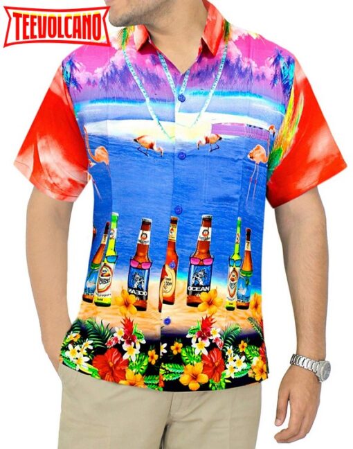 Men’s Aloha Hawaiian Shirt Short Sleeve Button Down Casual Beach Party Trending