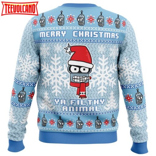 Merry Christmas Ya Filthy Animal Futurama Ugly Christmas Sweater