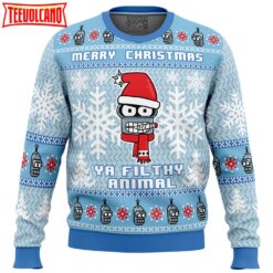 Merry Christmas Ya Filthy Animal Futurama Ugly Christmas Sweater