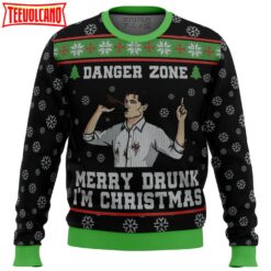 Merry Drunk I’m Christmas Sterling Archer Black Ugly Christmas Sweater