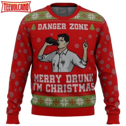 Merry Drunk I’m Christmas Sterling Archer Ugly Christmas Sweater