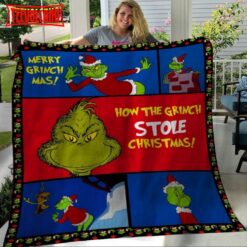 Merry Grinchmas How The Grinch Stole Christmas Fleece Blanket