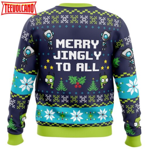 Merry Jingly Invader Zim Ugly Christmas Sweater