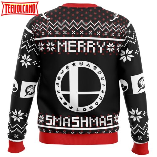 Merry Smashmas Super Smash Bros Ugly Christmas Sweater