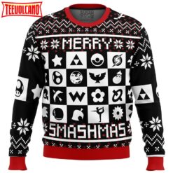 Merry Smashmas Super Smash Bros Ugly Christmas Sweater