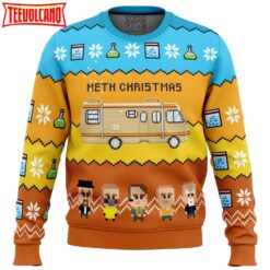 Methy Christmas Breaking Bad Ugly Christmas Sweater