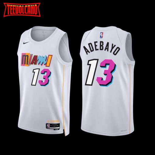 Miami Heat Bam Adebayo 2022-23 White City Edition Jersey