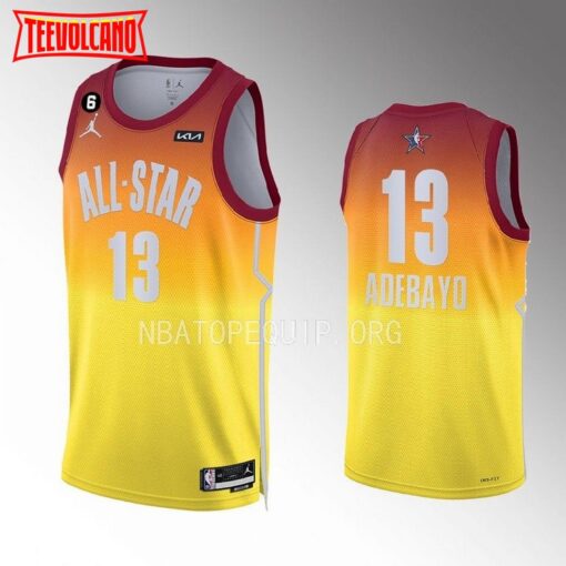 Miami Heat Bam Adebayo 2023 NBA All-Star Orange Jersey
