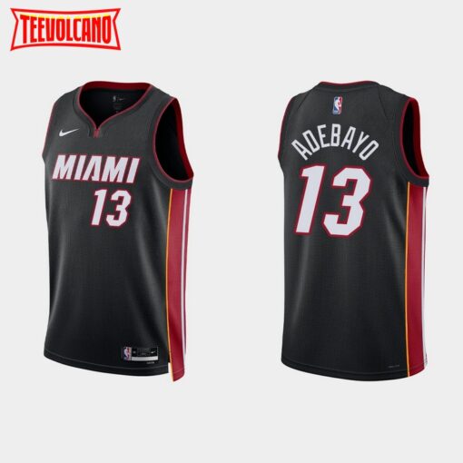 Miami Heat Bam Adebayo Black Icon Jersey