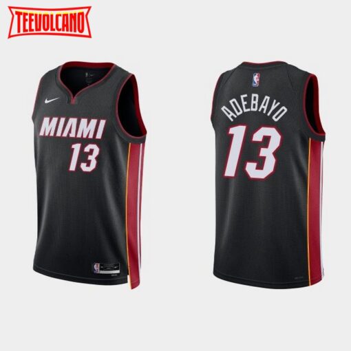 Miami Heat Bam Adebayo Black Icon Jersey