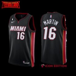 Miami Heat Caleb Martin 2022-23 Black Icon Edition Jersey
