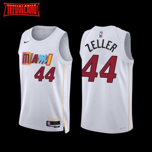 Miami Heat Cody Zeller 2022-23 White City Edition Jersey