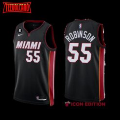 Miami Heat Duncan Robinson 2022-23 Black Icon Edition Jersey