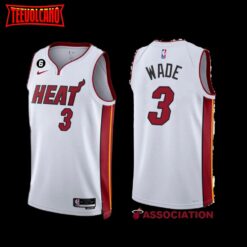 Miami Heat Dwyane Wade 2022-23 Association Edition Jersey White