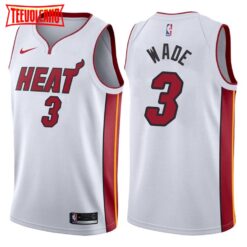 Miami Heat Dwyane Wade White Association Jersey