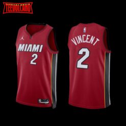 Miami Heat Gabe Vincent 2022-23 Red Statement Edition Jersey