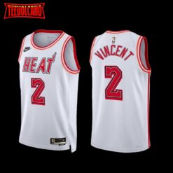 Miami Heat Gabe Vincent 2022-23 White Classic Edition Jersey