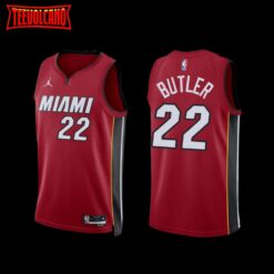 Miami Heat Jimmy Butler 2022-23 Red Statement Edition Jersey