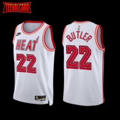 Miami Heat Jimmy Butler 2022-23 White Classic Edition Jersey