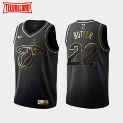 Miami Heat Jimmy Butler Black Golden Jersey