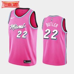 Miami Heat Jimmy Butler Pink Earned Edition Jersey