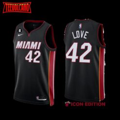 Miami Heat Kevin Love 2022-23 Icon Edition Jersey Black