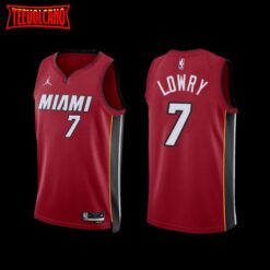 Miami Heat Kyle Lowry 2022-23 Red Statement Edition Jersey