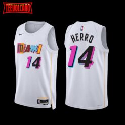 Miami Heat Tyler Herro 2022-23 White City Edition Jersey