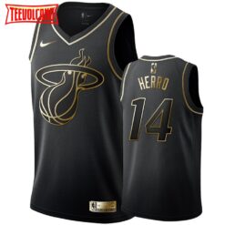 Miami Heat Tyler Herro Black Golden Jersey