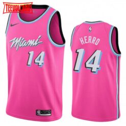 Miami Heat Tyler Herro Pink Earned Edition Jersey