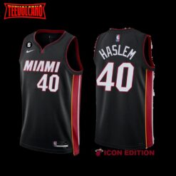 Miami Heat Udonis Haslem 2022-23 Black Icon Edition Jersey