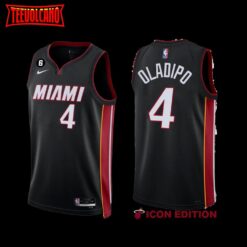 Miami Heat Victor Oladipo 2022-23 Black Icon Edition Jersey