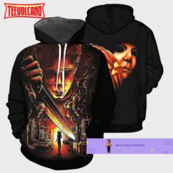 Michael Myers 3D Hoodie, Michael Myers Horror Halloween 3D Hoodie