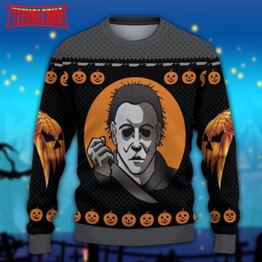 Michael Myers Horror Movie Characters Ugly Christmas Sweater