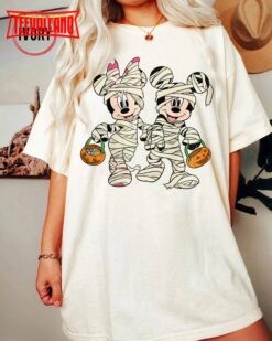 Mickey Mummy Shirt, Minnie Mummy Shirt, Mickey And Minnie Halloween Shirt