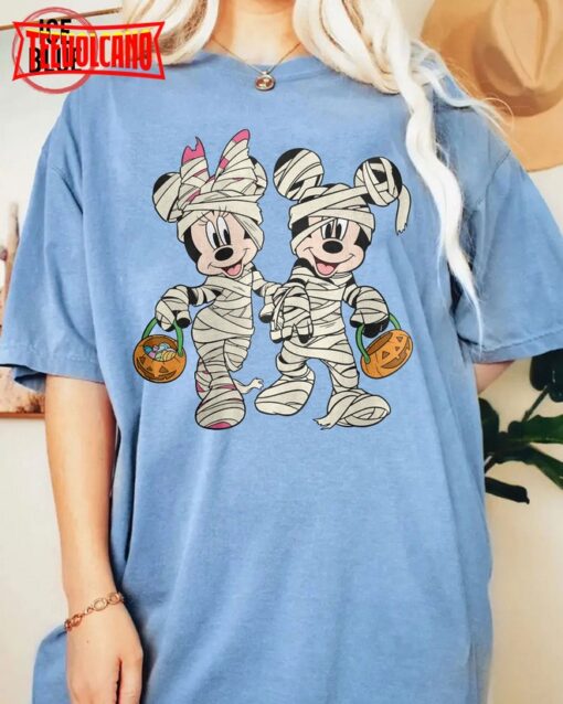 Mickey Mummy Shirt, Minnie Mummy Shirt, Mickey And Minnie Halloween Shirt