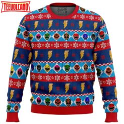 Mighty Helmets Power Rangers Ugly Christmas Sweater