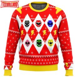 Mighty Morphin Power Rangers Ugly Christmas Sweater