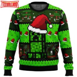 Minecraft Creepr Ugly Christmas Sweater