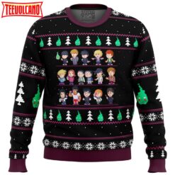 Mob Psycho 100 Sprites Ugly Christmas Sweater